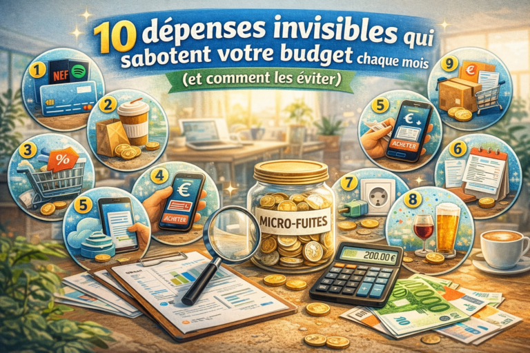 10 dépenses invisibles qui sabotent votre budget chaque mois (et comment les identifier)